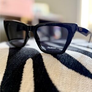 Quay Black Polarized Sunglasses